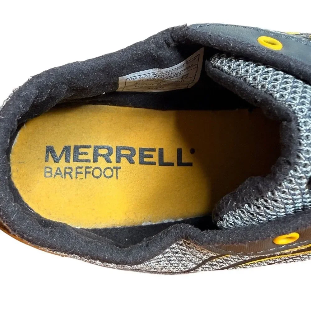 Merrell Trail Glove Men’s Size 9 Smoke Adventure Yellow Performance Barefoot